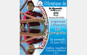 12 Heures pongistes- Trophée Bastien